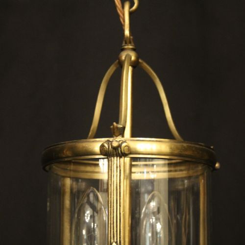 FRENCH PAIR OF GILDED BRONZE ANTIQUE LANTERNS - ADDITIONAL PHOTO 3