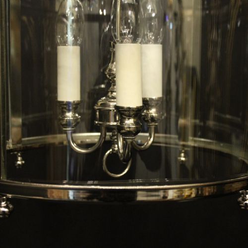 FRENCH RENICKEL TRIPLE LIGHT CONVEX LANTERN - ADDITIONAL PHOTO 6