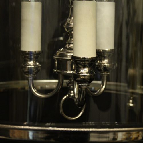 FRENCH RENICKEL TRIPLE LIGHT CONVEX LANTERN - ADDITIONAL PHOTO 7