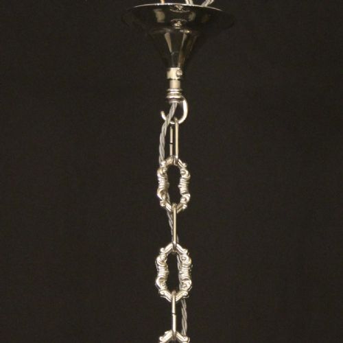 FRENCH RENICKEL TRIPLE LIGHT CONVEX LANTERN - ADDITIONAL PHOTO 9