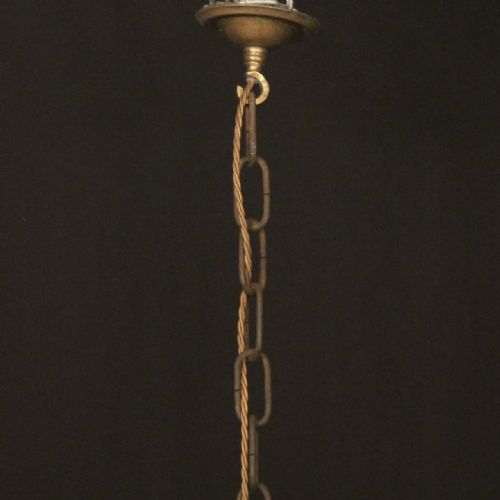FRENCH GILDED 13 LIGHT ANTIQUE CAGE ANTIQUE CHANDELIER - ADDITIONAL PHOTO 9