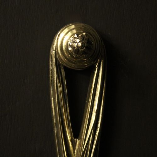 FRENCH PAIR OF BRASS TWIN ARM ROPE ANTIQUE WALL LIGHTS - ADDITIONAL PHOTO 6
