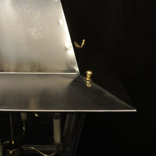 LARGE OVERSIZED FRENCH STEEL BRASS LANTERN - ADDITIONAL PHOTO 6