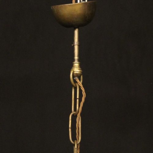 FRENCH GILDED CRYSTAL 6 LIGHT ANTIQUE CHANDELIER - ADDITIONAL PHOTO 9