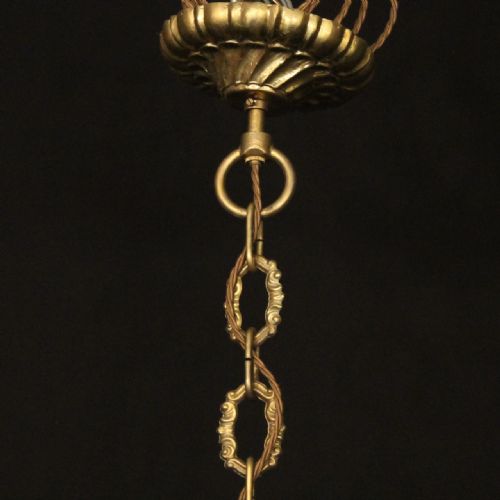 FRENCH GILDED BRONZE CRYSTAL 10 LIGHT ANTIQUE CHANDELIER - ADDITIONAL PHOTO 9