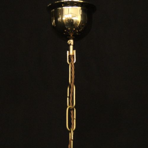FLEMISH PAIR OF 8 LIGHT BRASS CHANDELIERS - ADDITIONAL PHOTO 9