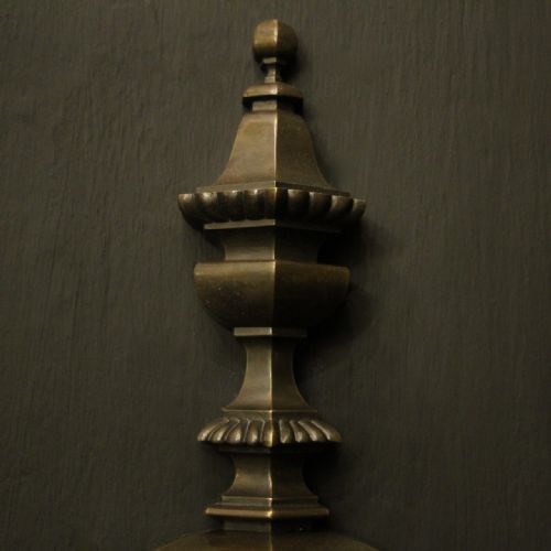 ENGLISH SET OF 4 BRONZE TWIN ARM ANTIQUE WALL LIGHTS - ADDITIONAL PHOTO 6