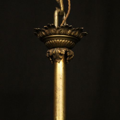 FRENCH 19TH CENTURY GILDED BRONZE 16 LIGHT TIERED ANTIQUE GASOLIER - ADDITIONAL PHOTO 8