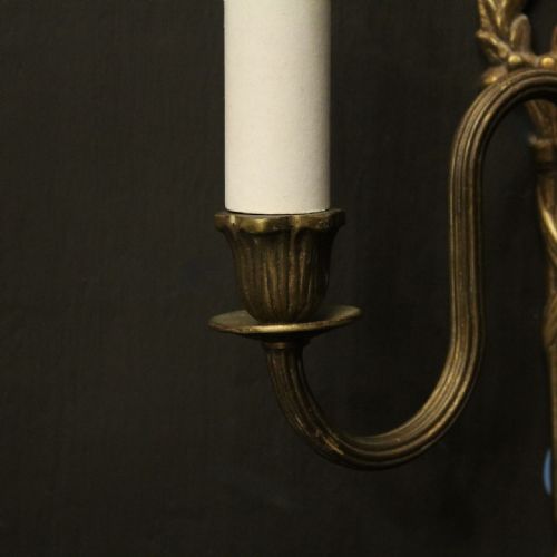 FRENCH SET OF 4 GILDED ANTIQUE WALL LIGHTS - ADDITIONAL PHOTO 6