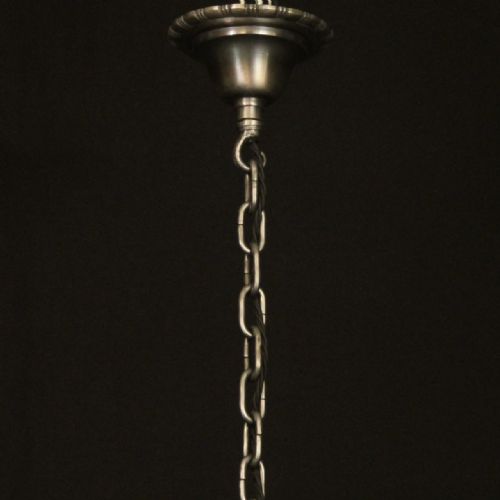 ENGLISH WROUGHT IRON SINGLE LIGHT HALL ANTIQUE LANTERN - ADDITIONAL PHOTO 9