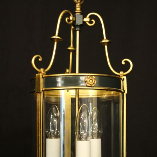 FRENCH EMPIRE GILDED BRASS ANTIQUE LANTERN - ADDITIONAL PHOTO 4