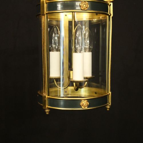 FRENCH EMPIRE GILDED BRASS ANTIQUE LANTERN - ADDITIONAL PHOTO 6