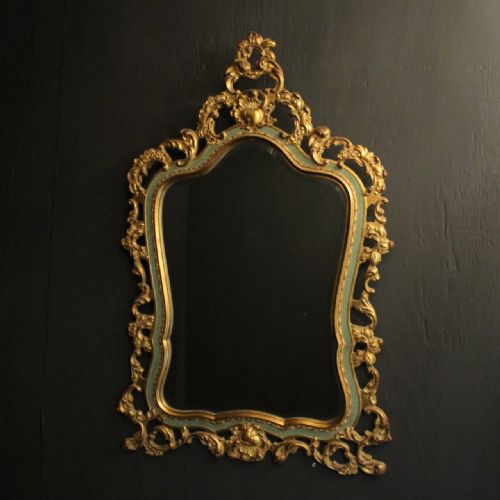 italian florentine gilded bevelled mirror - CATEGORY: ANTIQUE MIRRORS - DATED 1930