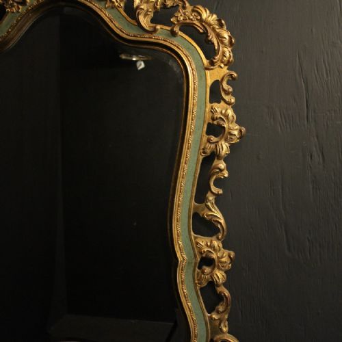 ITALIAN FLORENTINE GILDED BEVELLED MIRROR - ADDITIONAL PHOTO 4