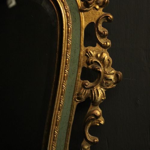 ITALIAN FLORENTINE GILDED BEVELLED MIRROR - ADDITIONAL PHOTO 5