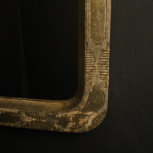 FRENCH LATE 19TH C GILDED ANTIQUE MIRROR - ADDITIONAL PHOTO 1
