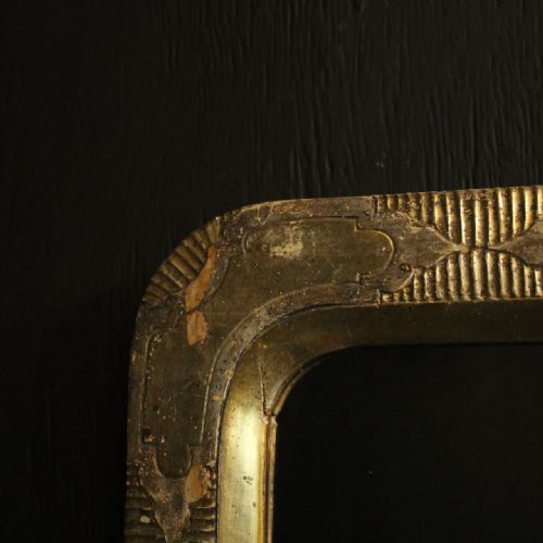 FRENCH LATE 19TH C GILDED ANTIQUE MIRROR - ADDITIONAL PHOTO 2