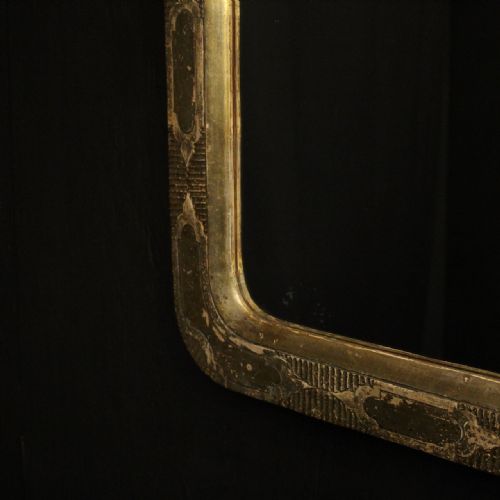 FRENCH LATE 19TH C GILDED ANTIQUE MIRROR - ADDITIONAL PHOTO 4