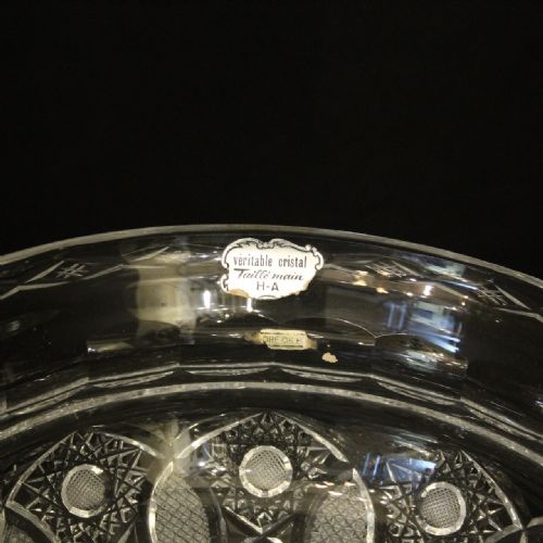 FRENCH CRYSTAL BOWL ON BRONZE BASE - ADDITIONAL PHOTO 8