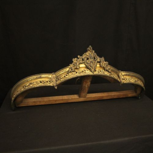 FRENCH 19TH C BRONZE ANTIQUE BED CORONET - ADDITIONAL PHOTO 3