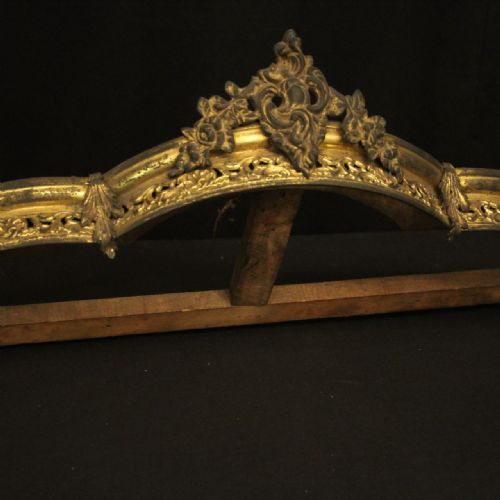 FRENCH 19TH C BRONZE ANTIQUE BED CORONET - ADDITIONAL PHOTO 4
