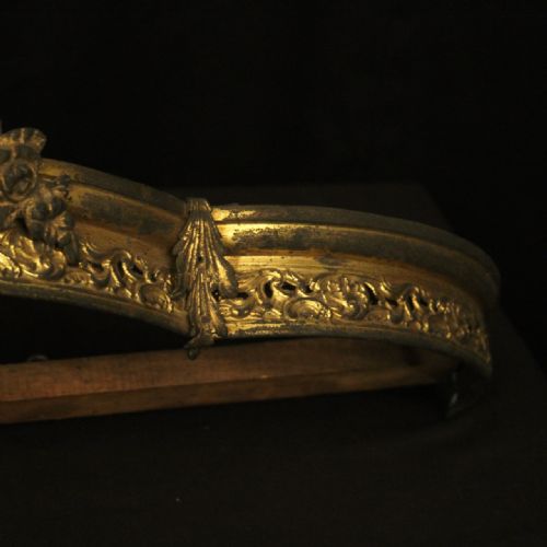 FRENCH 19TH C BRONZE ANTIQUE BED CORONET - ADDITIONAL PHOTO 6