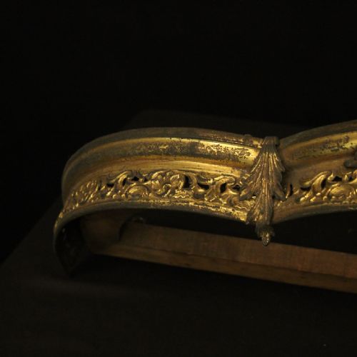 FRENCH 19TH C BRONZE ANTIQUE BED CORONET - ADDITIONAL PHOTO 8
