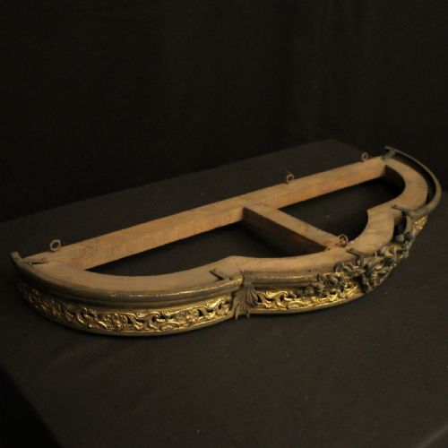 FRENCH 19TH C BRONZE ANTIQUE BED CORONET - ADDITIONAL PHOTO 9