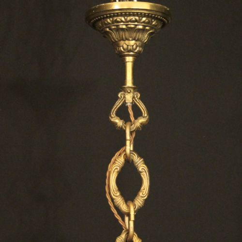 ITALIAN 24 LIGHT GILDED BRONZE CRYSTAL ANTIQUE CHANDELIER - ADDITIONAL PHOTO 9