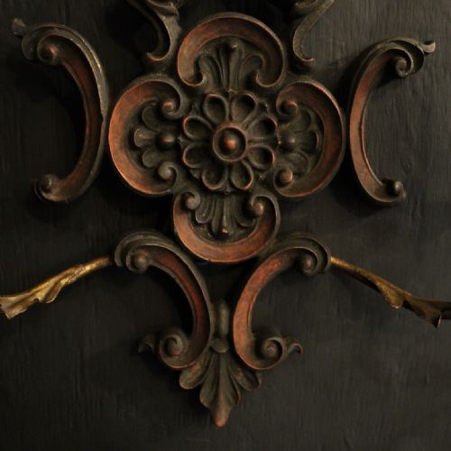 ITALIAN PAIR OF WOODEN WALL LIGHTS - ADDITIONAL PHOTO 7