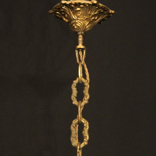 ITALIAN GILDED CRYSTAL 16 LIGHT ANTIQUE CHANDELIER - ADDITIONAL PHOTO 9
