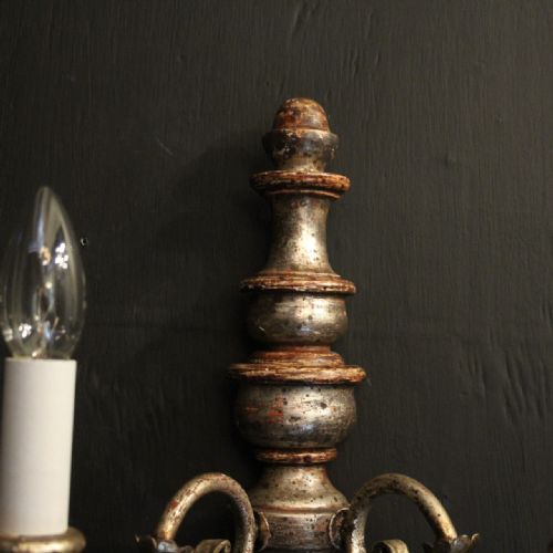 ITALIAN PAIR OF POLYCHROME TWIN ARM WALL LIGHTS - ADDITIONAL PHOTO 7