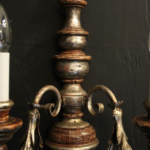 ITALIAN PAIR OF POLYCHROME TWIN ARM WALL LIGHTS - ADDITIONAL PHOTO 8