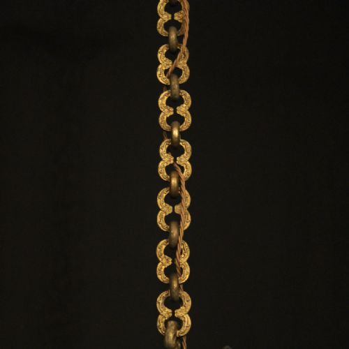 FRENCH 19TH CENTURY GILDED 6 LIGHT ANTIQUE CHANDELIER - ADDITIONAL PHOTO 8