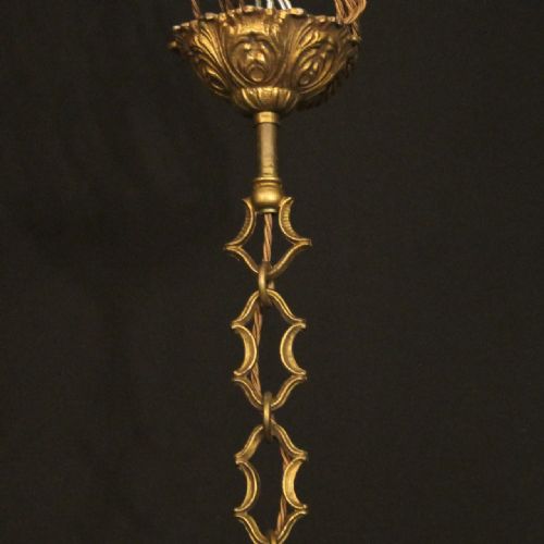 ITALIAN GILDED CRYSTAL 16 LIGHT ANTIQUE CHANDELIER - ADDITIONAL PHOTO 9