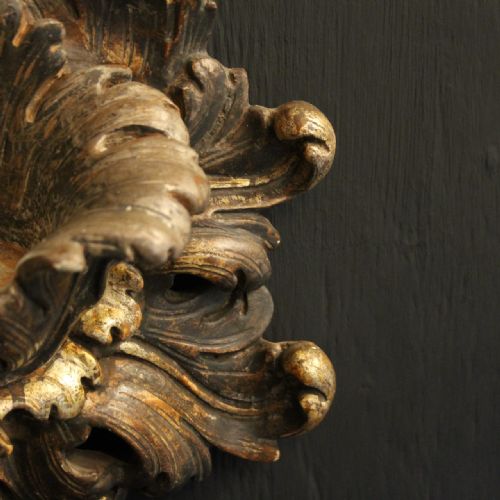 ITALIAN PAIR OF FLORENTINE GILTWOOD ANTIQUE WALL LIGHTS - ADDITIONAL PHOTO 2