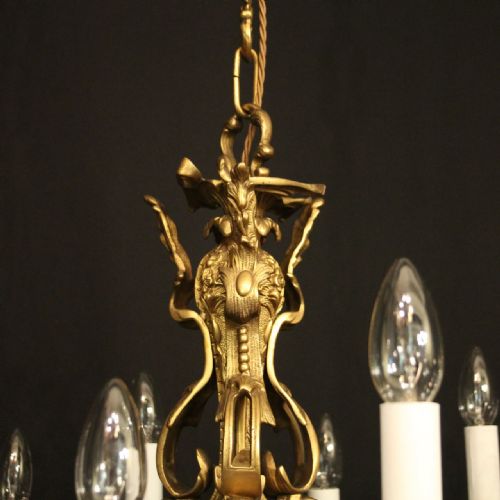FRENCH PAIR OF 12 LIGHT DOUBLE TIERED CHANDELIERS - ADDITIONAL PHOTO 8
