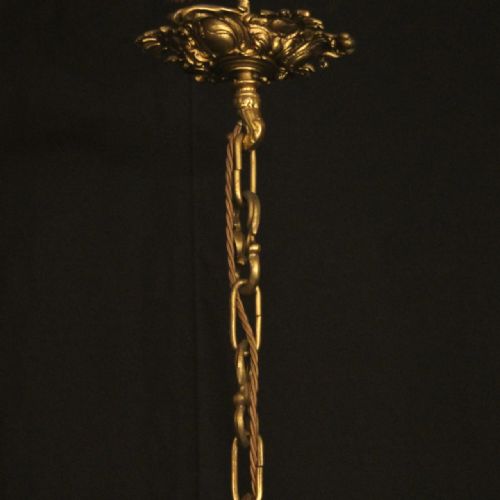 FRENCH PAIR OF 12 LIGHT DOUBLE TIERED CHANDELIERS - ADDITIONAL PHOTO 9