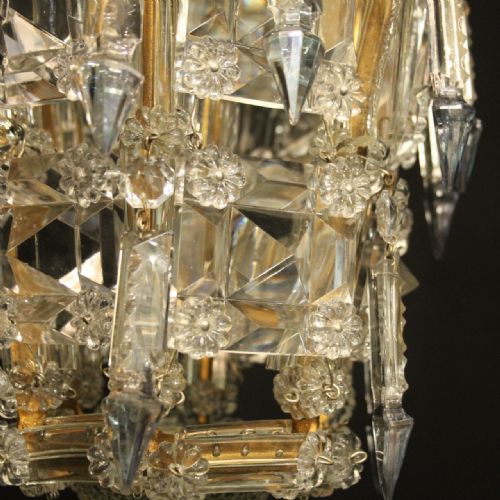 FRENCH CRYSTAL SINGLE LIGHT BIRDCAGE CHANDELIER - ADDITIONAL PHOTO 8