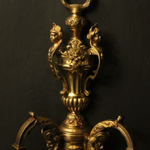 ENGLISH PAIR OF GILDED BRONZE ANTIQUE WALL LIGHTS - ADDITIONAL PHOTO 3