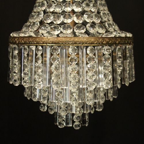 FRENCH TENT WATERFALL SINGLE LIGHT CHANDELIER - ADDITIONAL PHOTO 2