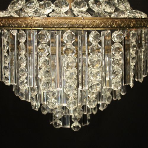 FRENCH TENT WATERFALL SINGLE LIGHT CHANDELIER - ADDITIONAL PHOTO 3