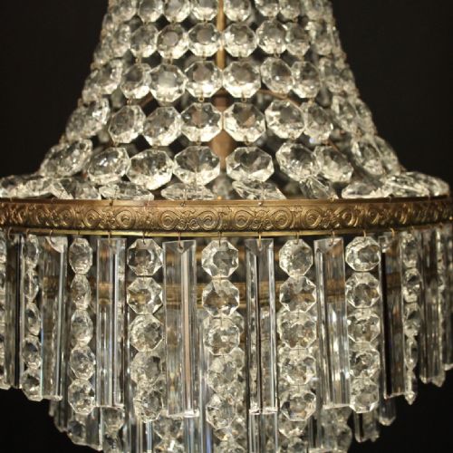 FRENCH TENT WATERFALL SINGLE LIGHT CHANDELIER - ADDITIONAL PHOTO 4