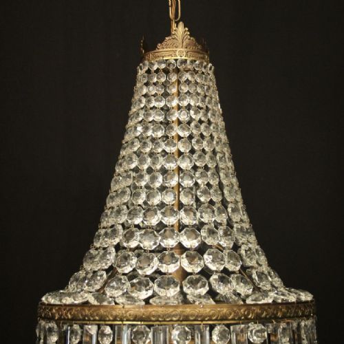 FRENCH TENT WATERFALL SINGLE LIGHT CHANDELIER - ADDITIONAL PHOTO 5