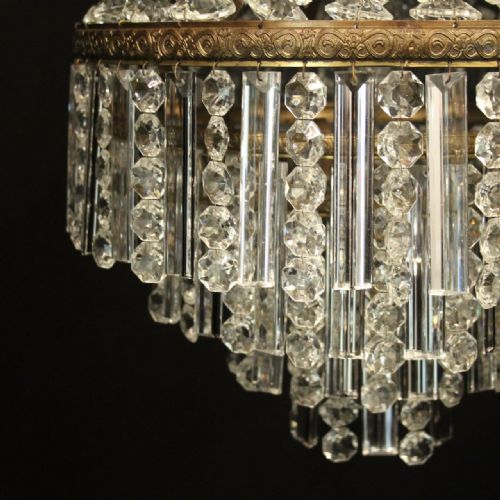 FRENCH TENT WATERFALL SINGLE LIGHT CHANDELIER - ADDITIONAL PHOTO 8
