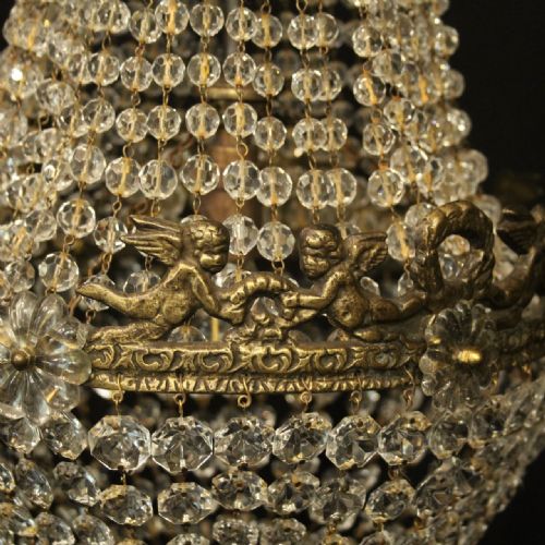 FRENCH TENT WATERFALL SINGLE LIGHT CHANDELIER - ADDITIONAL PHOTO 2
