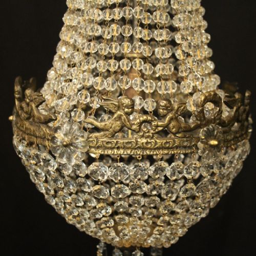 FRENCH TENT WATERFALL SINGLE LIGHT CHANDELIER - ADDITIONAL PHOTO 3