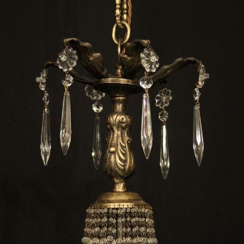 FRENCH TENT WATERFALL SINGLE LIGHT CHANDELIER - ADDITIONAL PHOTO 5
