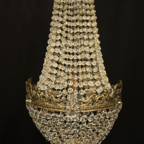 FRENCH TENT WATERFALL SINGLE LIGHT CHANDELIER - ADDITIONAL PHOTO 7