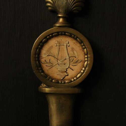 FRENCH PAIR OF GILDED TWIN ARM ANTIQUE WALL LIGHTS - ADDITIONAL PHOTO 4